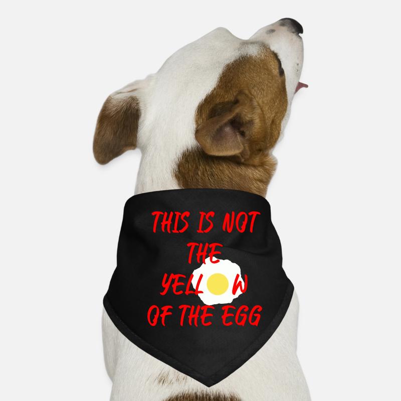 This is not the yellow of the egg Hunde-Bandana