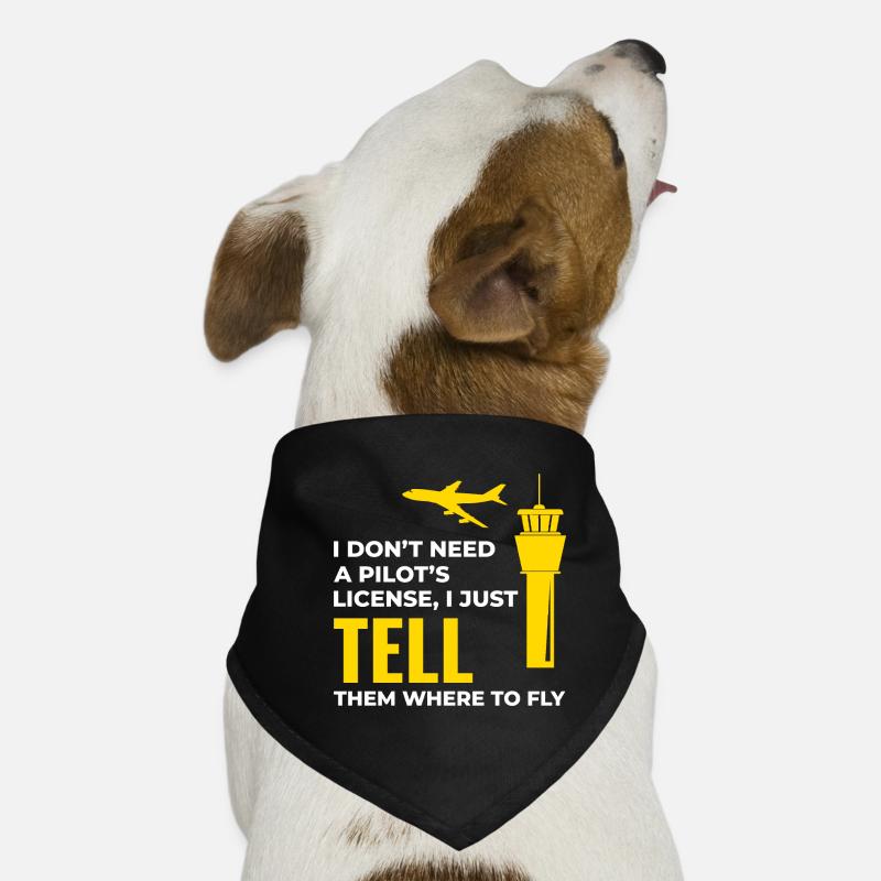 Air Traffic Controller ATC Aviation Humor Airplane Dog Bandana