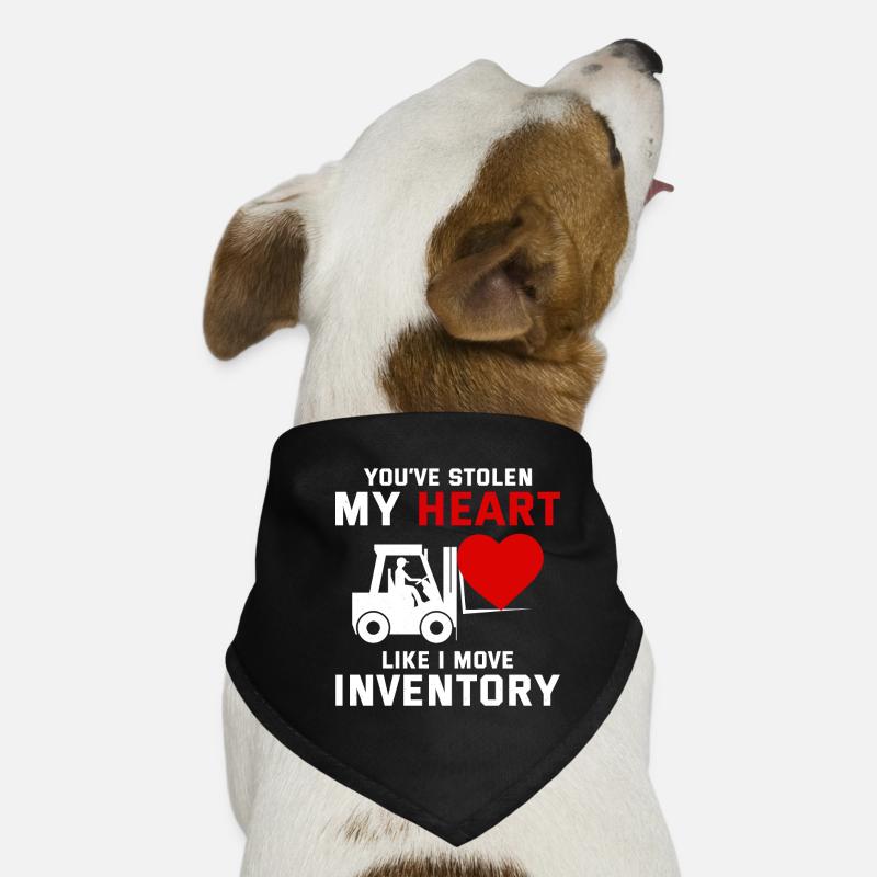 Forklift Operator Driver Valentine’s Day Funny Dog Bandana