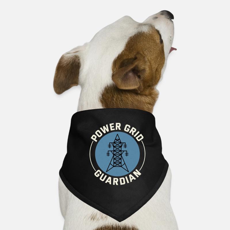 Lineman Power Grid Guardian Electricity Work Hero Dog Bandana