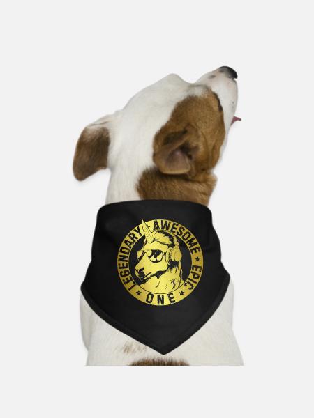LEGENDARY AWESOME EPIC ONE - Dog Bandana - black