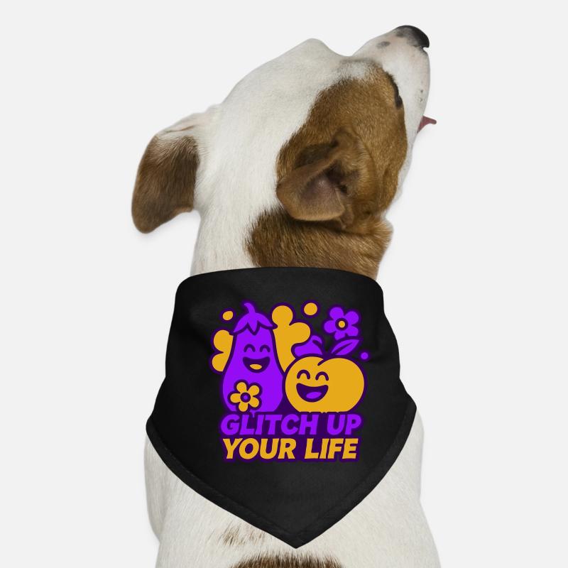 Couple de glitch heureux Bandana pour chien
