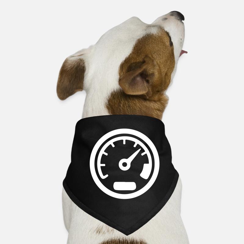 Indicateur de vitesse Kmh Icône de vitesse Bandana pour chien