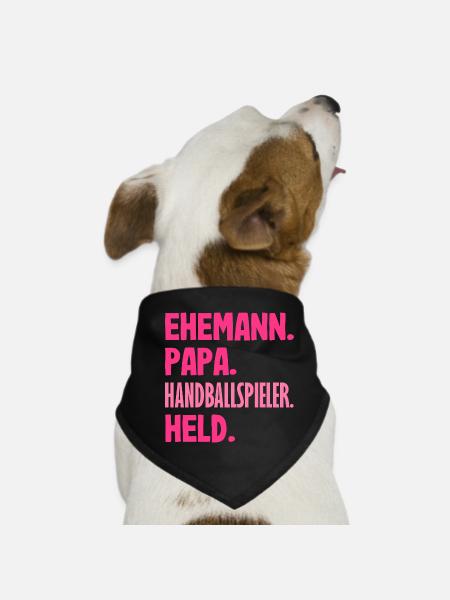 Handball Joueurs Handball Handball Cadeaux - Bandana pour chien - noir - Devant