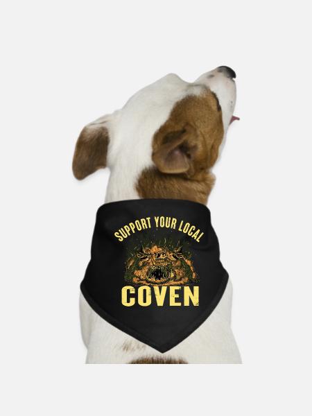 Hexen Geschenkidee Hexenzirkel Hexenschwester Hexe - Hunde-Bandana - Schwarz