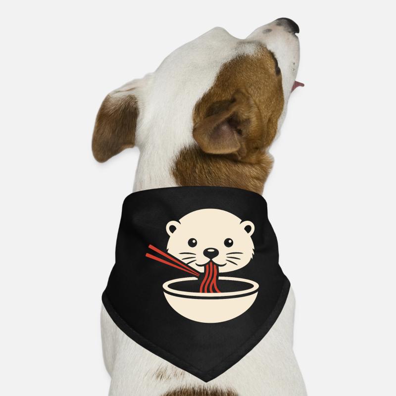 Minimal Otter Noodle Icon Dog Bandana