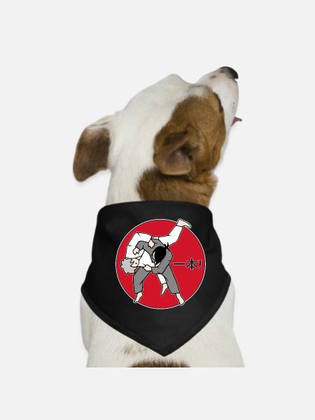 Ippon - Hunde-Bandana - Schwarz - Vorne