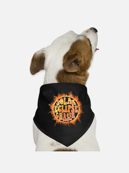 Solar eclipse chaser - Hunde-Bandana - Schwarz - Vorne