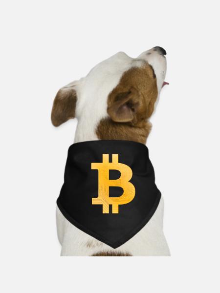 Bitcoin - Bandana pour chien - noir - Devant