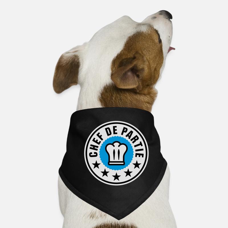 Chef de Partie | Küchenchef | Chef Cook Bandana pour chien