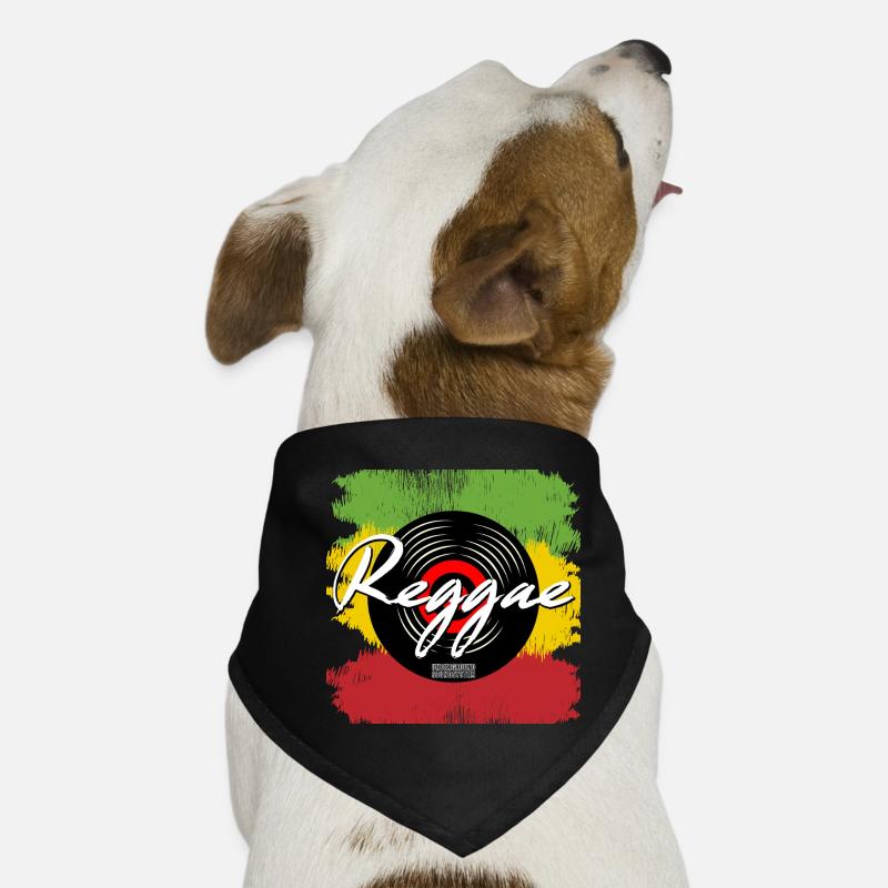 Reggae Record Vibes Dog Bandana