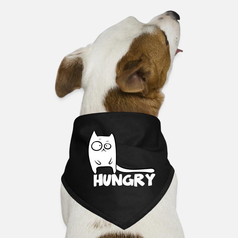 Chats affamés de chat drôle Bandana pour chien