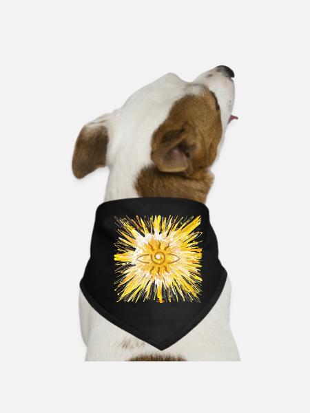 Porte des étoiles de LichtKraft - Sonja Ariel von Staden - Bandana pour chien - noir - Devant