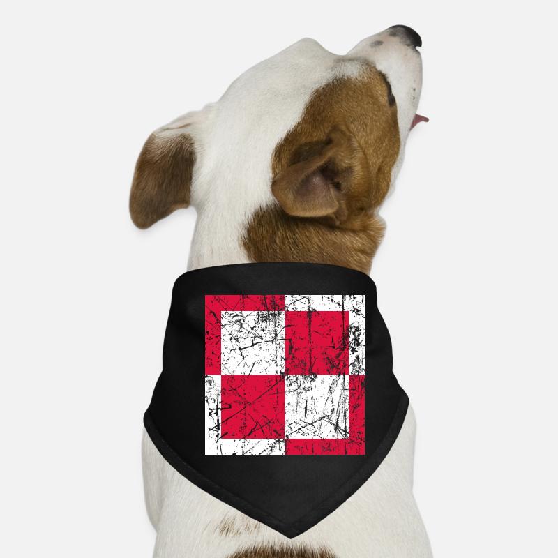Fliegerabzeichen Polen air force roundel Pologne Bandana pour chien