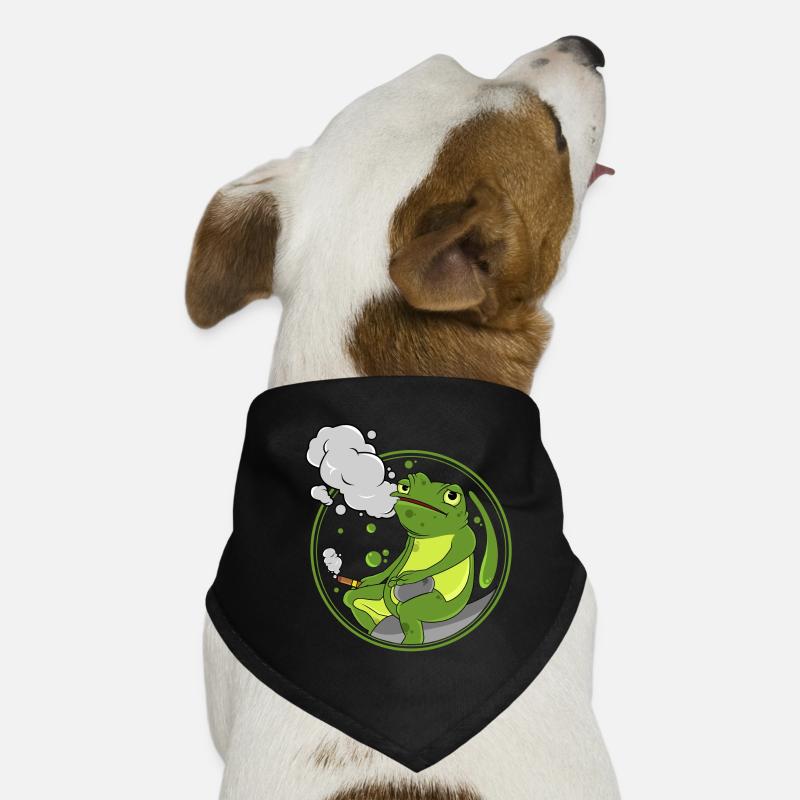 Frog Cigar Dog Bandana