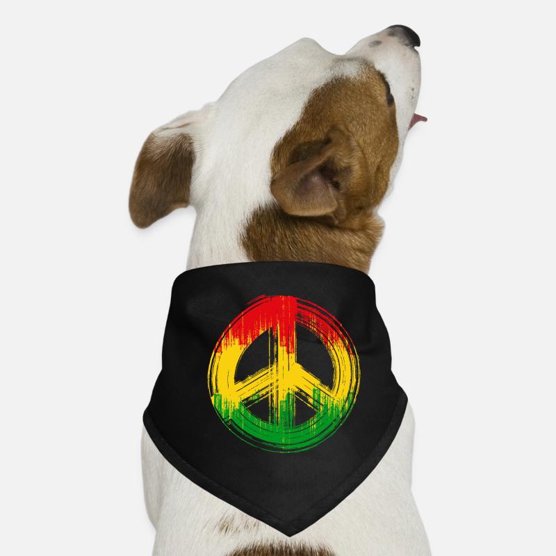 Love peace unity jamaica reggae reggae music Dog Bandana