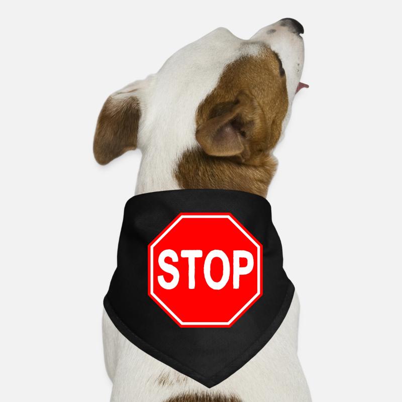Stop Sign Dog Bandana