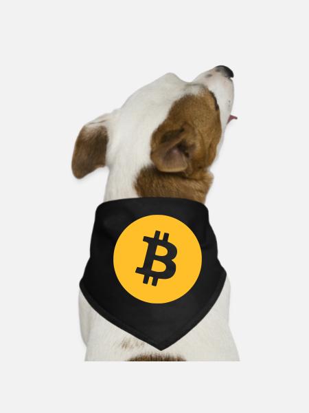 Bitcoin - Dog Bandana - black