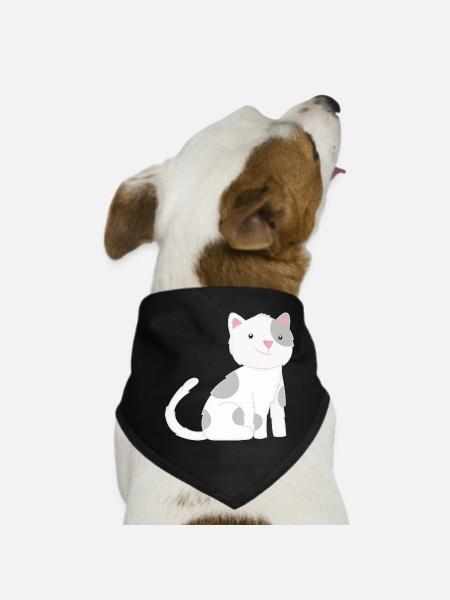Chat Chats - Bandana pour chien - noir - Devant