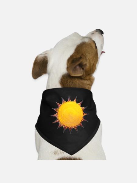 Sonnen-Power - Sonja Ariel von Staden - Dog Bandana - black - Front