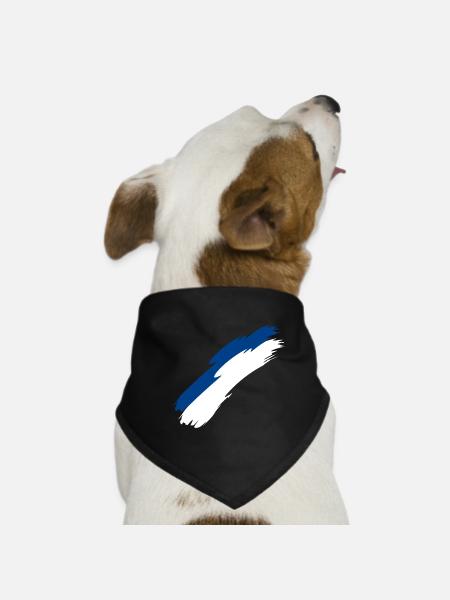 Finlande - Bandana pour chien - noir - Devant