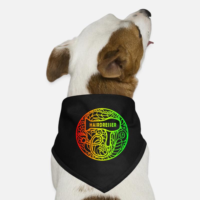 Coiffeur design arc-en-ciel Bandana pour chien