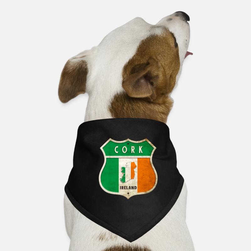Cork Ireland Coat of Arms Flags Design Dog Bandana