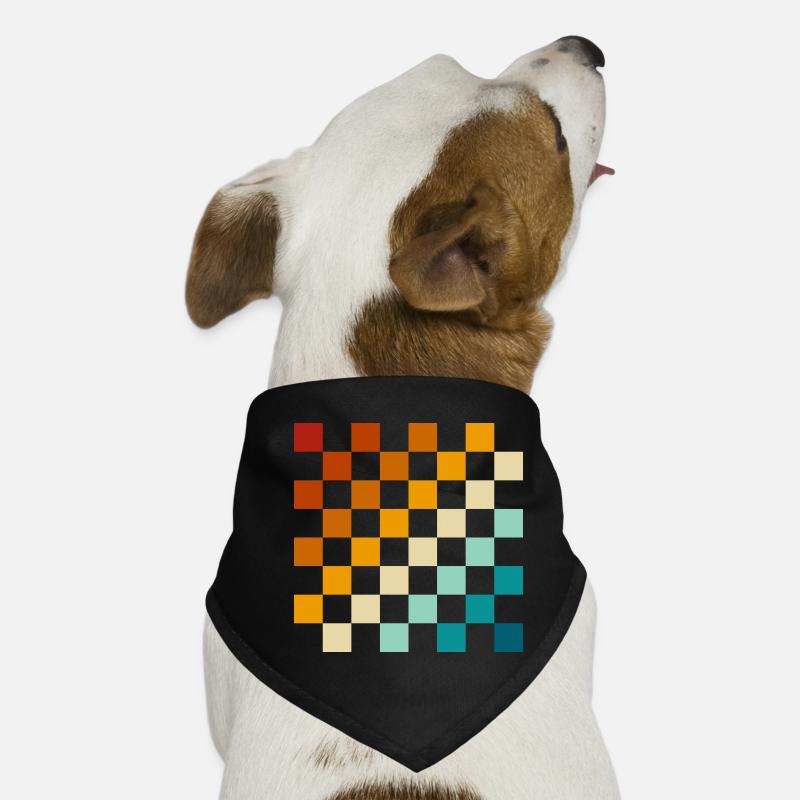 Échiquier rétro Bandana pour chien