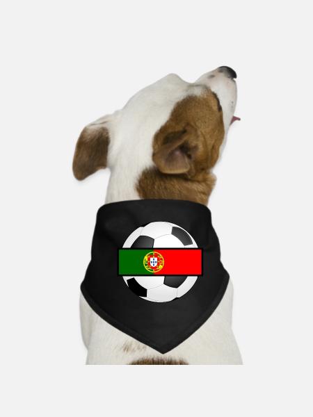 Portugal Seleção - Bandana pour chien - noir - Devant