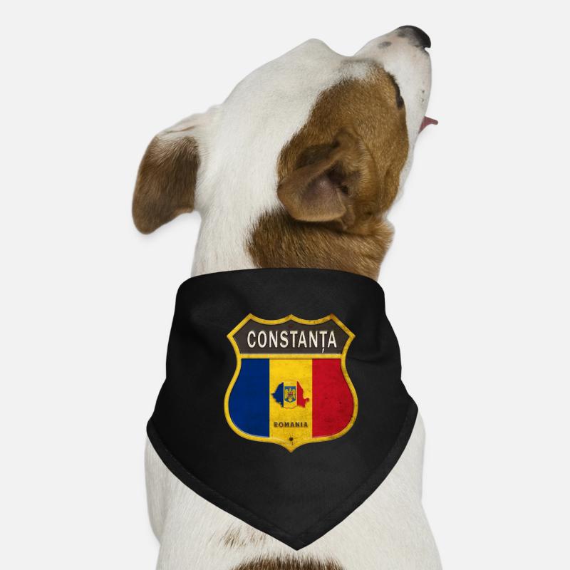 Constanța Rumänien Wappen Design Hunde-Bandana