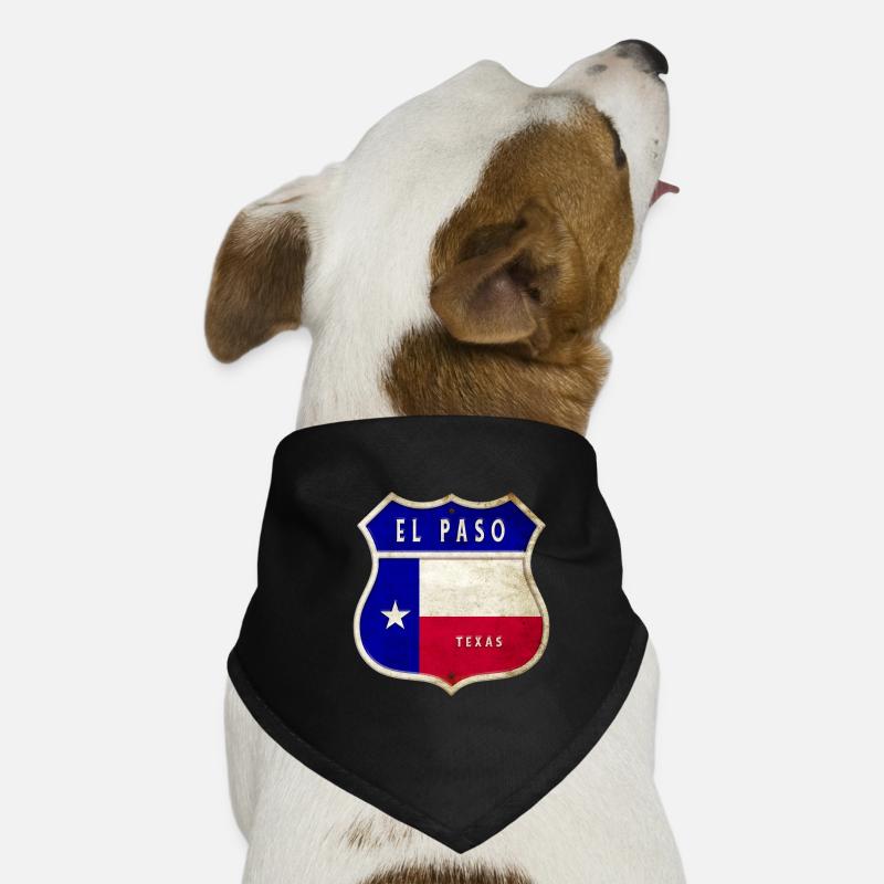 Drapeaux à écusson El Paso Texas Bandana pour chien