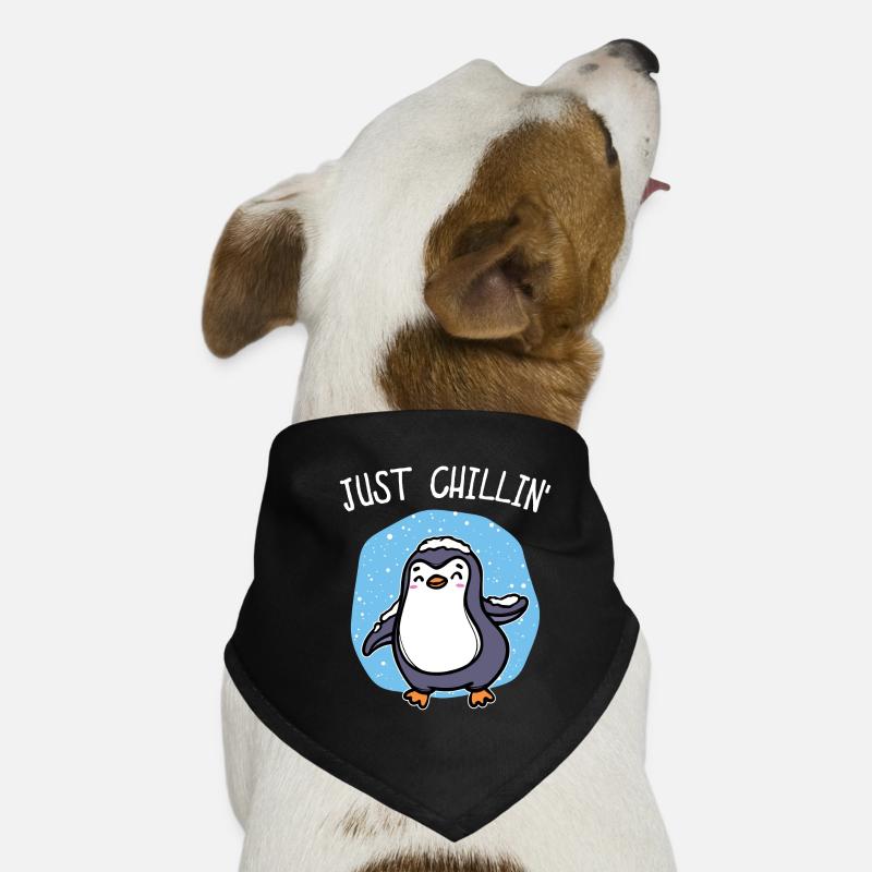 Kalt Schnee Pinguin Eis Cool Statement Tier Vogel Hunde-Bandana