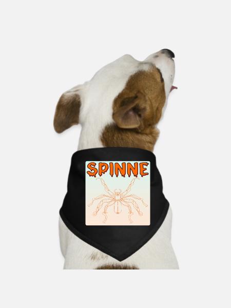 HALLOWEEN KOSTÜME - SPINNENTIERE SPINNE - Hunde-Bandana - Schwarz - Vorne