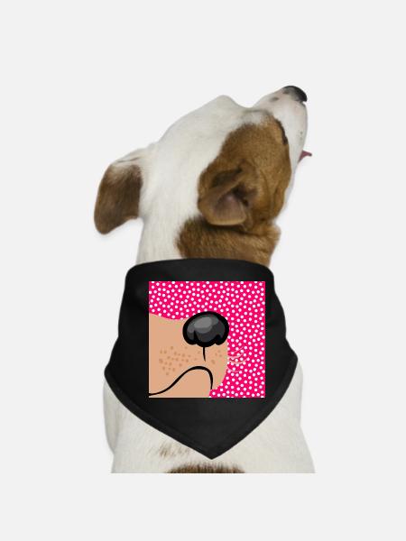 Dog Snout Dog - Dog Bandana - black - Front