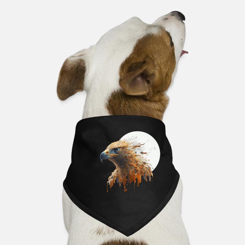 Beautiful American Eagle - Dog Bandana - black
