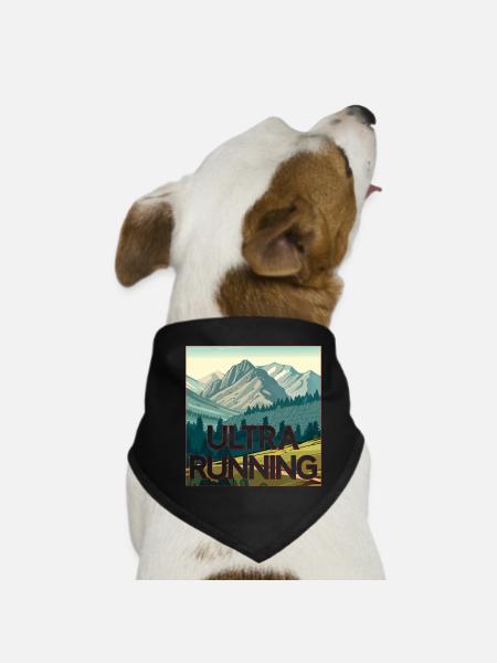 Ultra Running - Dog Bandana - black - Front
