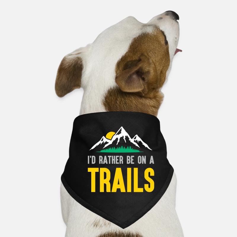 Berge - Ich bin lieber auf einem Trail Hunde-Bandana