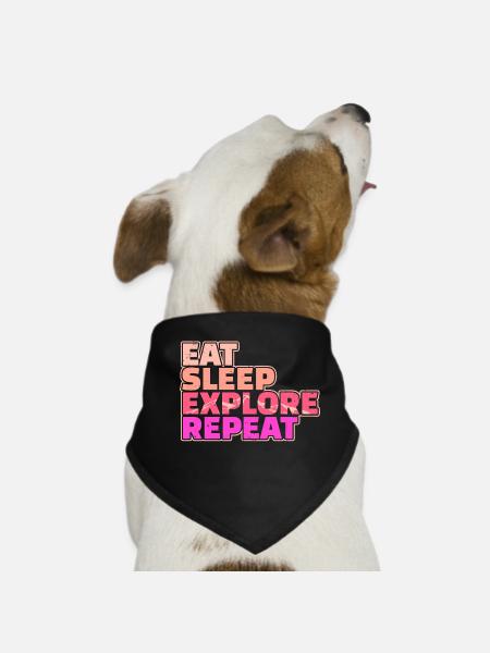Déclaration de randonnée alpiniste - Bandana pour chien - noir - Devant