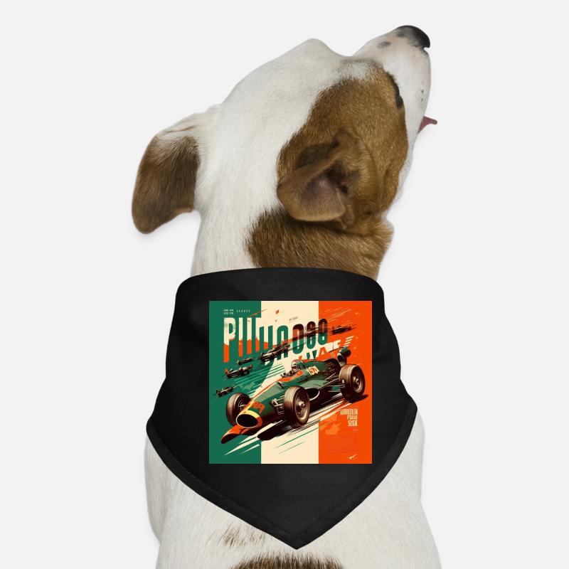 Retro Auto Poster Vintage Auto old School Hunde-Bandana