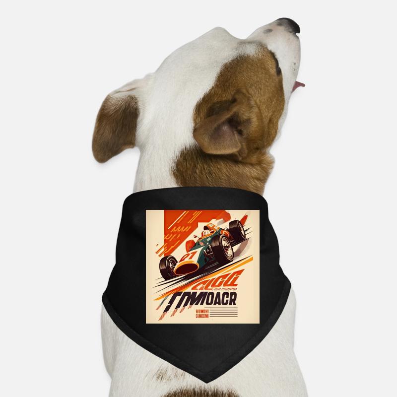 Retro Auto Poster Vintage Auto old School Hunde-Bandana