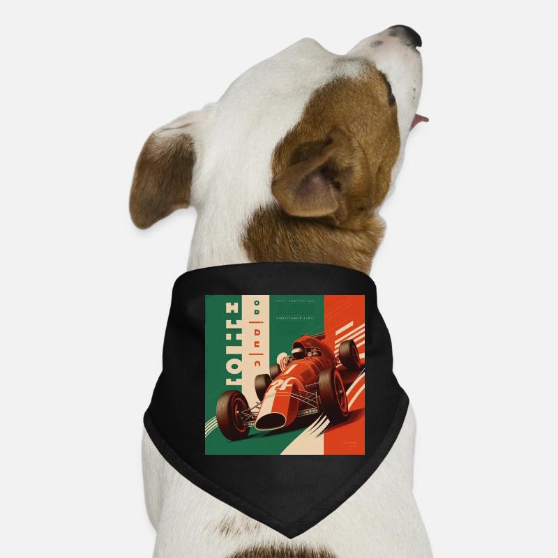 Retro Auto Poster Vintage Auto old School Hunde-Bandana