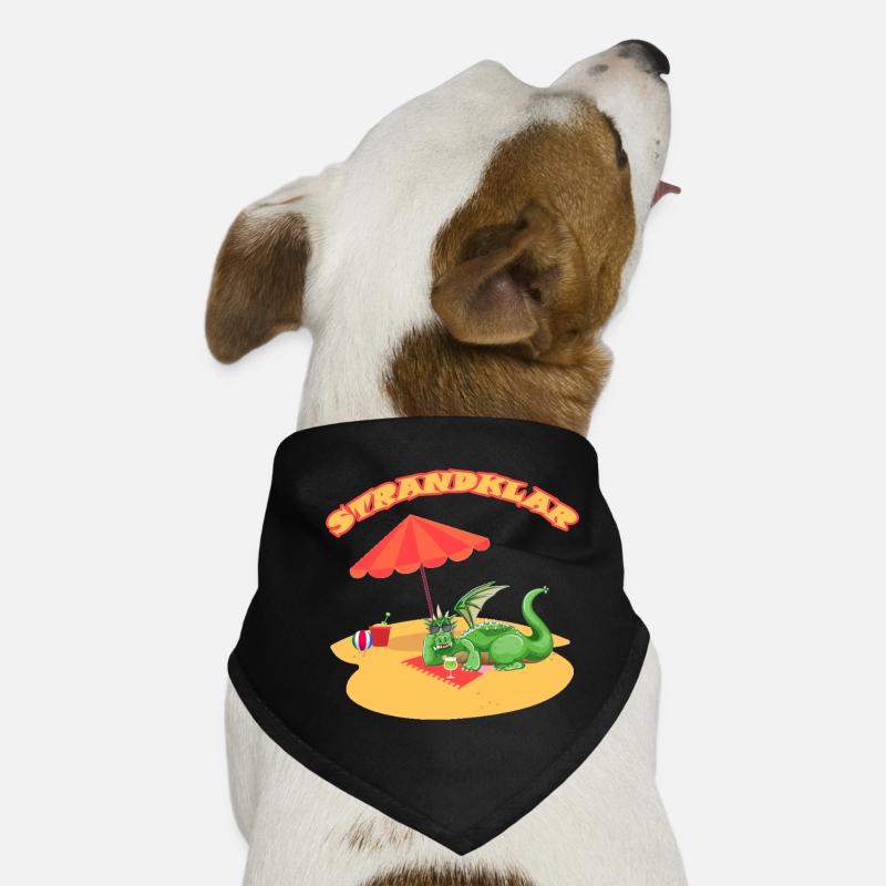 Strandklar Dinosaurier Hunde-Bandana
