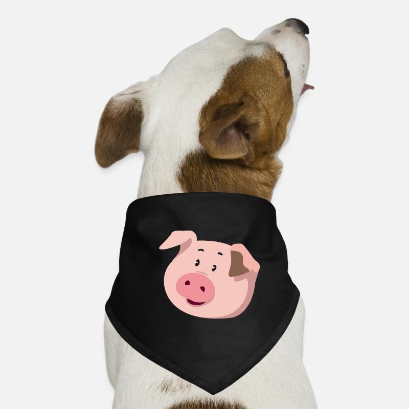 Piggy Head – Illustration d’animal mignon Bandana pour chien