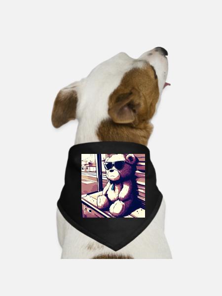 Teddy Manga II - Hunde-Bandana - Schwarz - Vorne