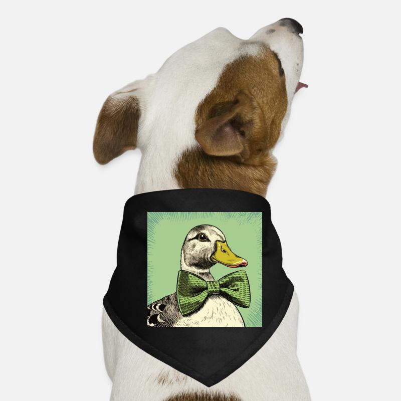Duck with Bowtie Dog Bandana
