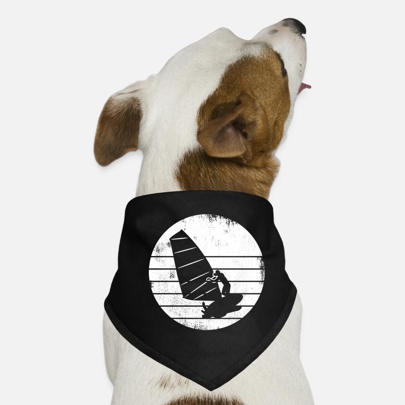 Windsurfer Drawing Dog Bandana