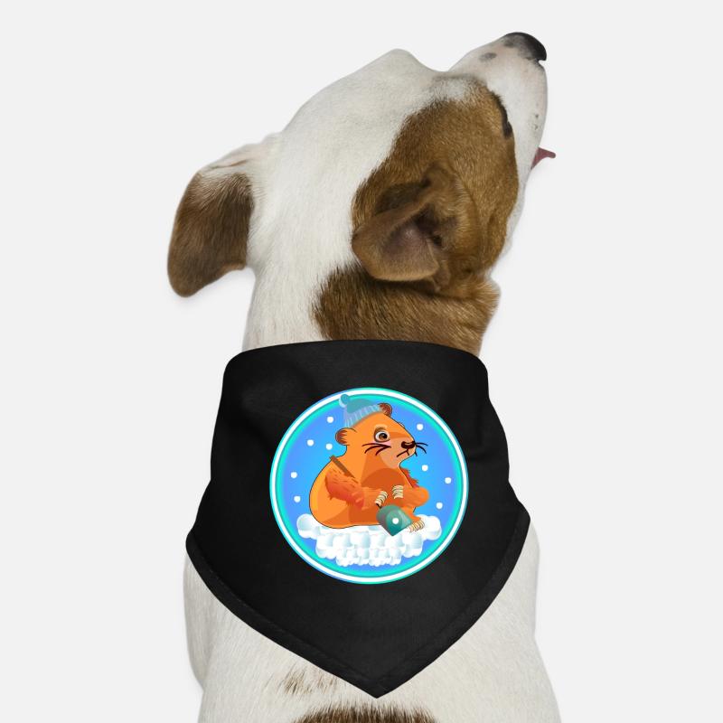 PELLETAGE DE LA NEIGE EN HIVER - CAPYBARAS Bandana pour chien