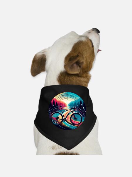 Magic Bike Gravel Bike - Dog Bandana - black - Front