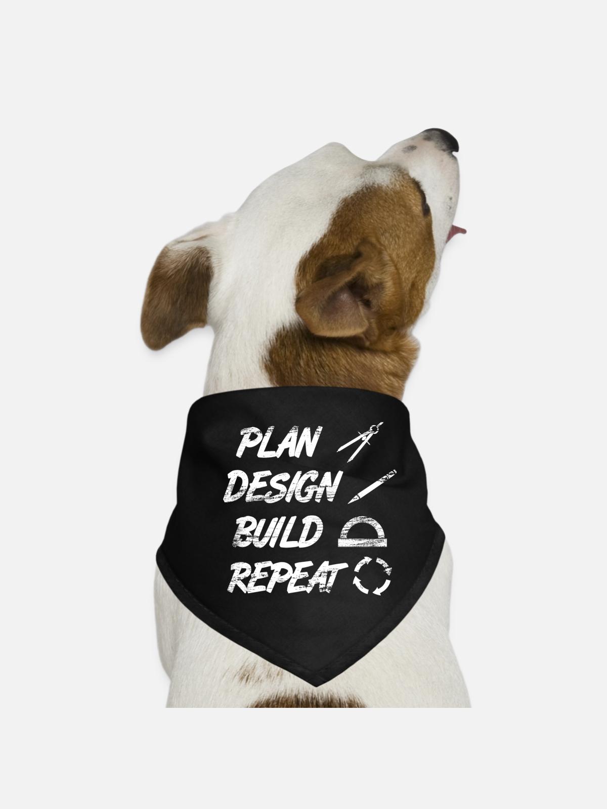 Architect Routine - Dog Bandana - black - Front