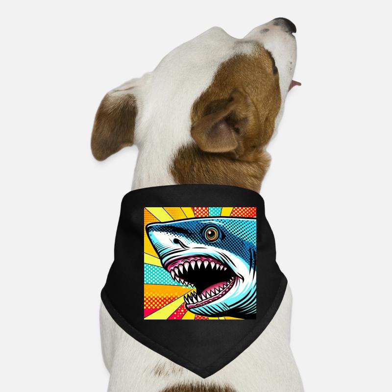 Requin Pop Art Bandana pour chien